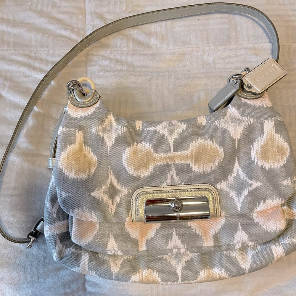 Coach kristin op art ikat crossbody purse